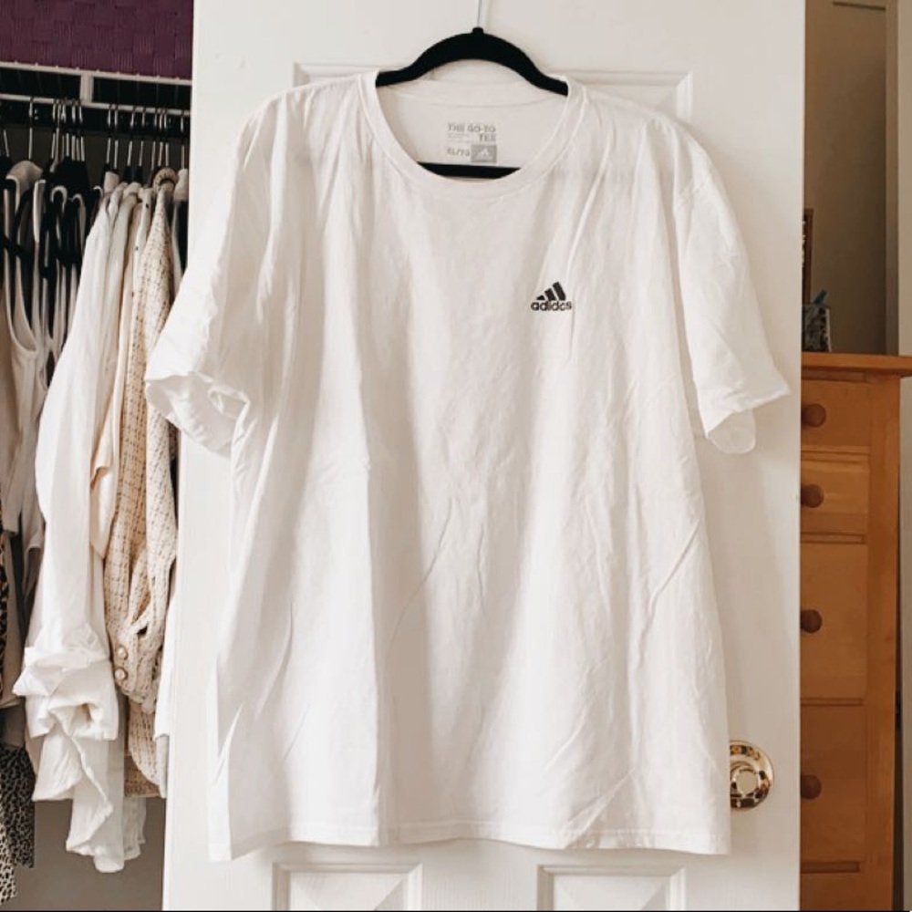 White Adidas Tee